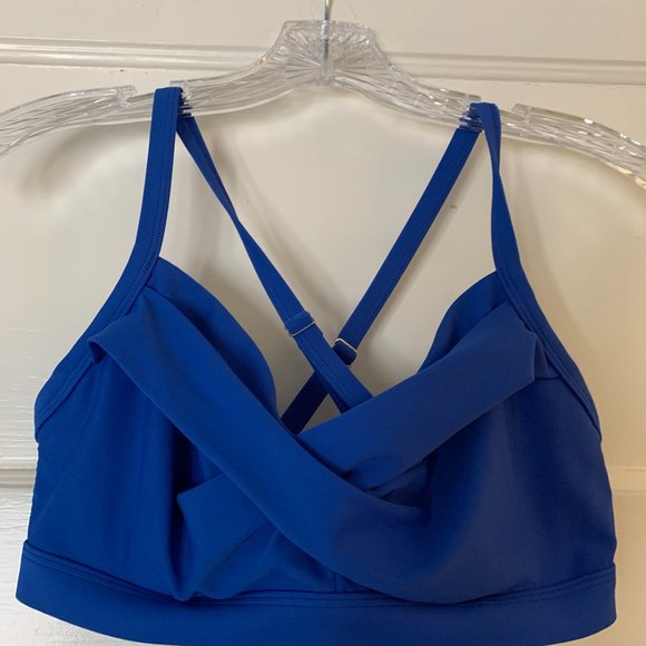 Athleta Other - ATHLETA TWIST UP BIKINI TOP YACHT BLUE 36BC
